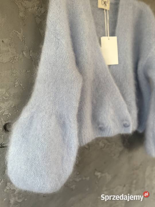 Kardigan CXL 81kid moher z balonowym rękawem Bieruń