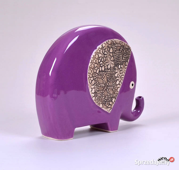Słoń ceramiczny figurka słonia rzeźba słonia mazowieckie