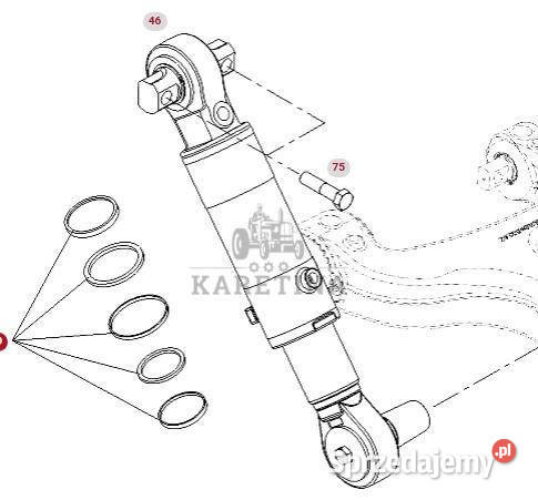 Fendt Vario 1038 1042 1046 1050 GEN 3 Siłownik