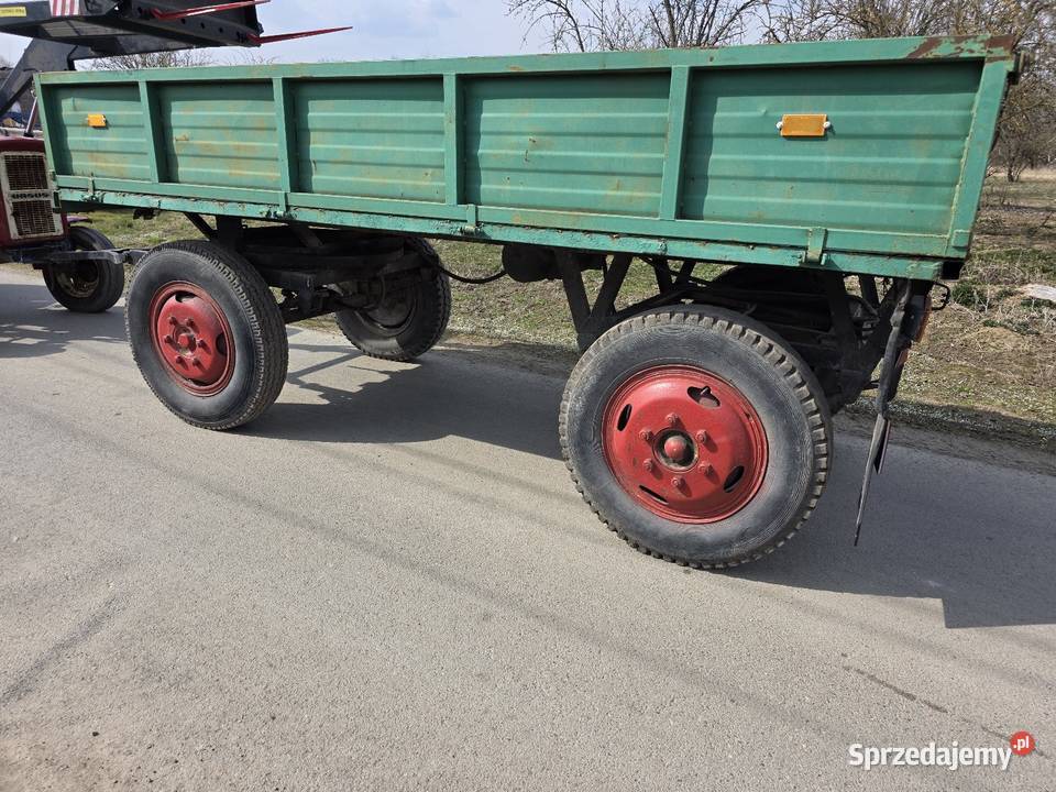 Przyczepa rolnicza dwuosiowa sztywna nieuszkodzony Samborzec