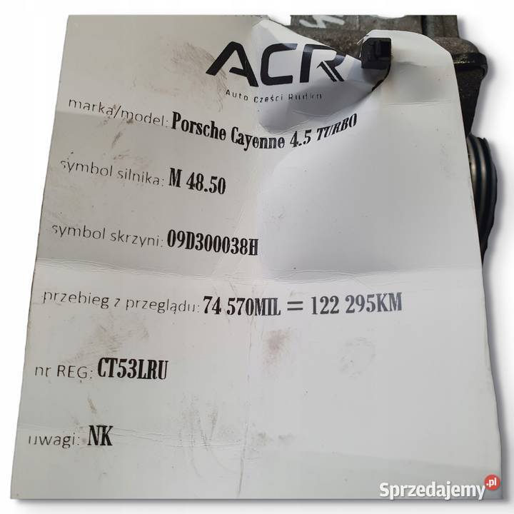 ALTERNATOR Porsche Cayenne I 45 V8 TURBO sprzedam
