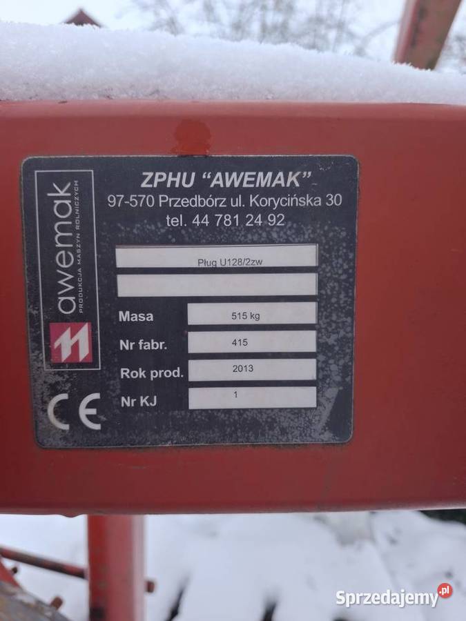 Pług 4x40 Awemak Wierzchowiska Drugie sprzedam