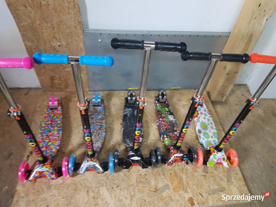 HULAJNOGA TRÓJKOŁOWA BALANSOWA KOŁA LED kolorowa Głogowa