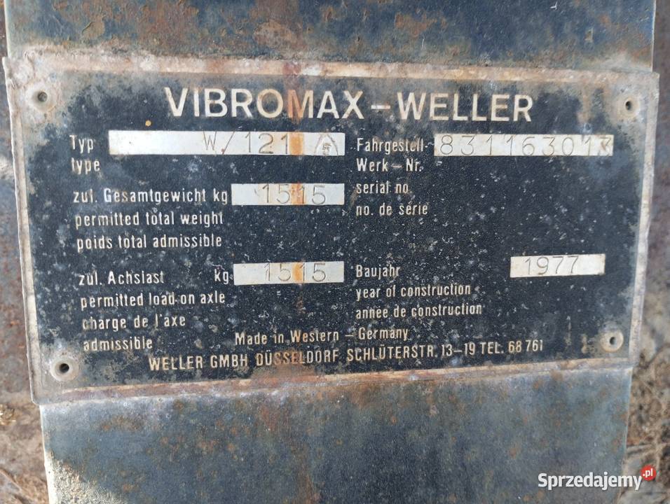 Walec drogowy do trawnika Walce Buk