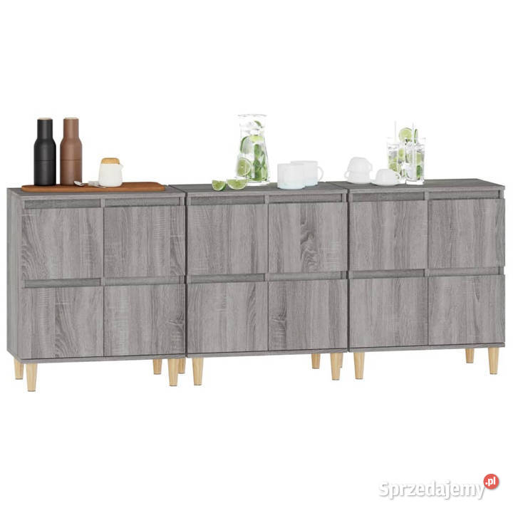 Komody 3 szary dąb sonoma 60x35x70 WM3185773 Warszawa