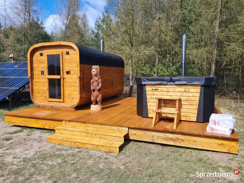 KOMPLET SPA JACUZZI SAUNA BECZKA PRODUCENTA Domaradz sprzedam