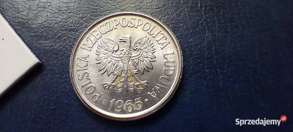 Stare monety 50 groszy 1965 PRL Polska piękna Lesko