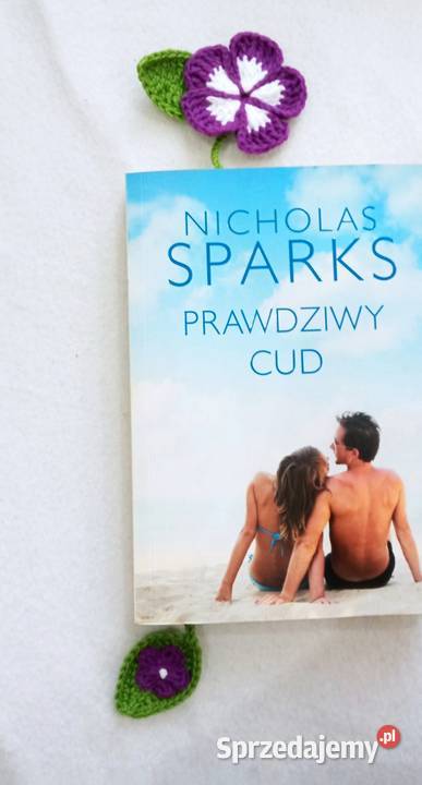 Zakładka do książki wykonana na szydełku Łask sprzedam