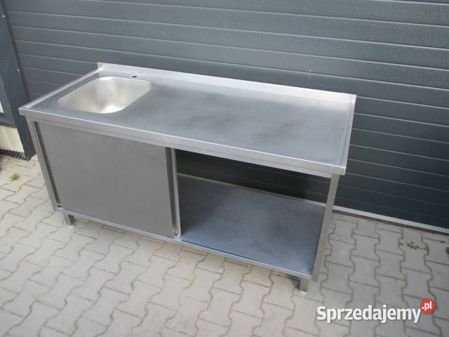 Zlew Gastronomiczny 1 Komorowy Drzwi Suwane