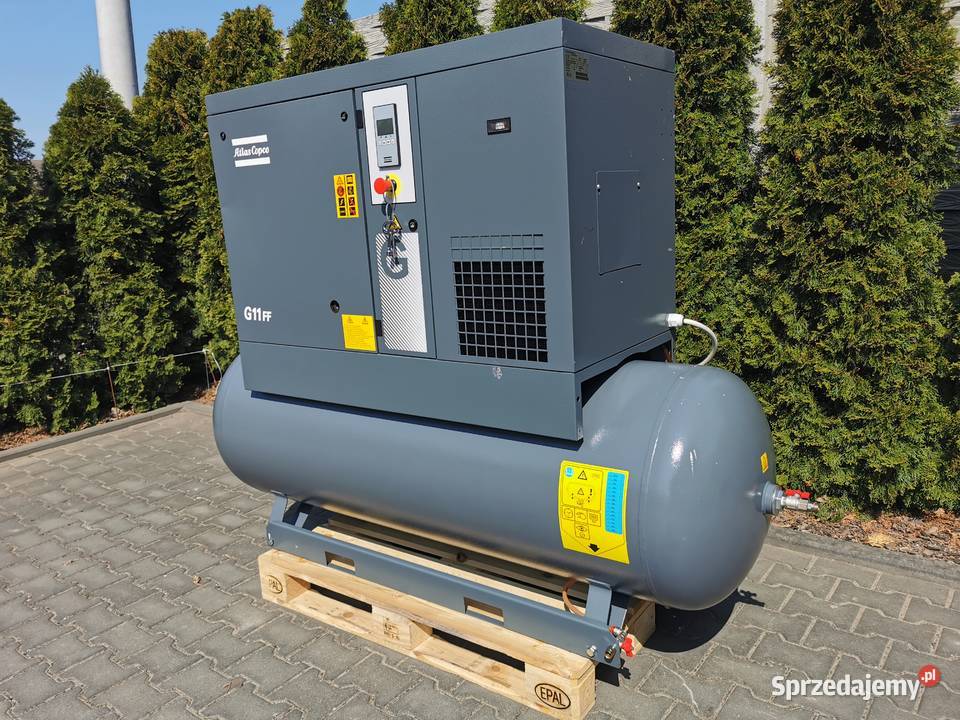 2016r 11kw Sprężarka śrubowa ATLAS COPCO G11FF Borzęcice sprzedam