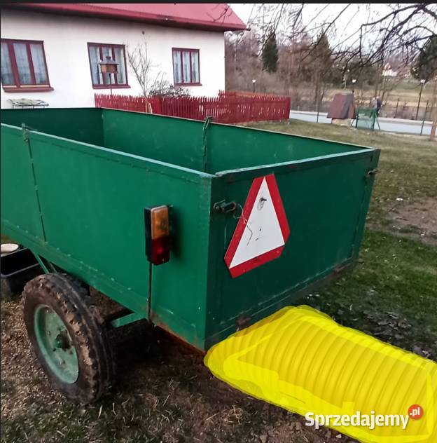 Przyczepa jednoosiowa metalowa Wysoka