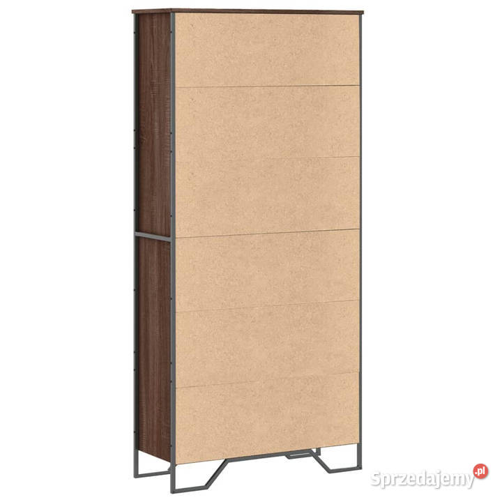 Regał na książki brązowy dąb 80x31x169 WM3295316 Warszawa