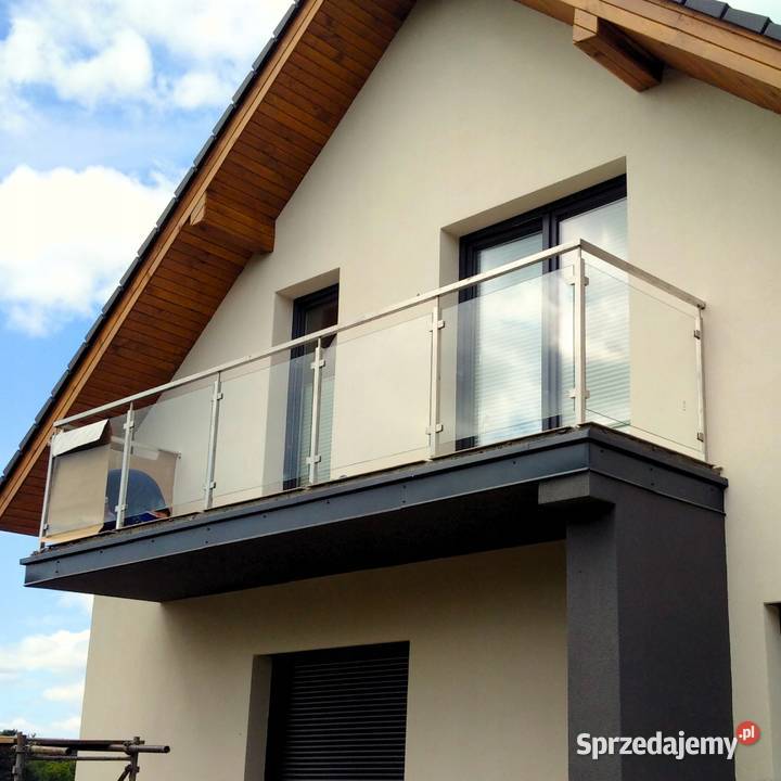 Balustrada Barierka Szklana ze Stali Nierdzewnej Balustrady i barierki