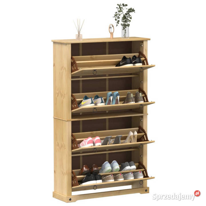 Szafka na buty Corona 99x32x1635 lite drewno mazowieckie Warszawa
