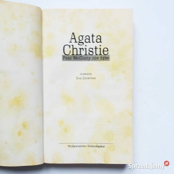 Agata Christie Pani McGity nie żyje Proza i poezja Łódź