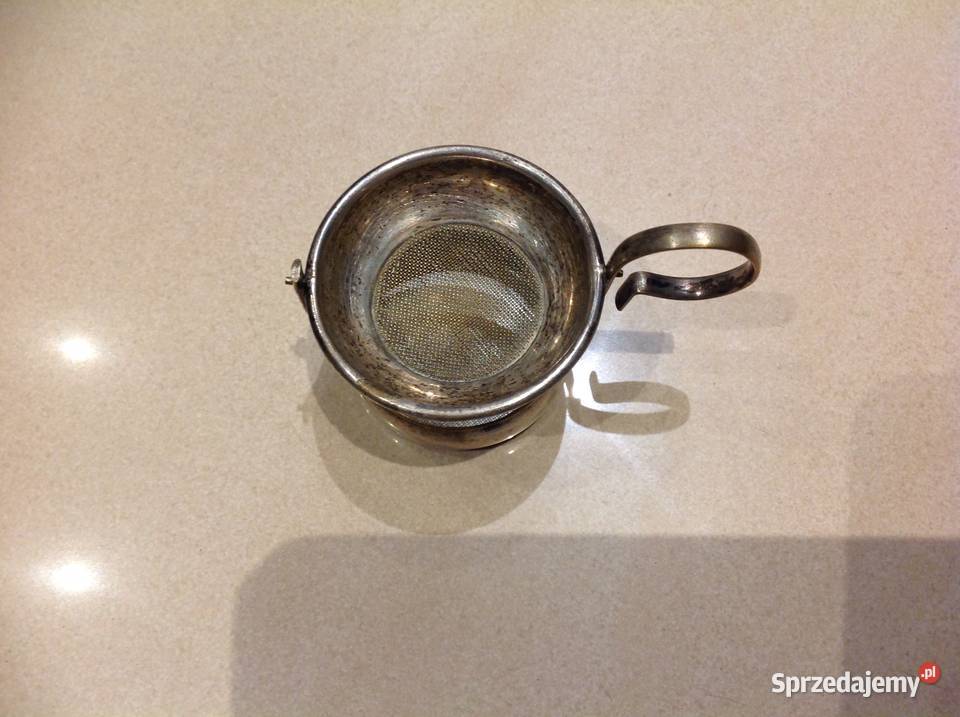 Stare Posrebrzane Sitko na Herbatę AGD drobne lubuskie Nowa Sól