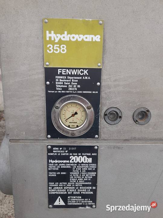 Kompresor łopatkowy Hydrovane 358 Wejherowo
