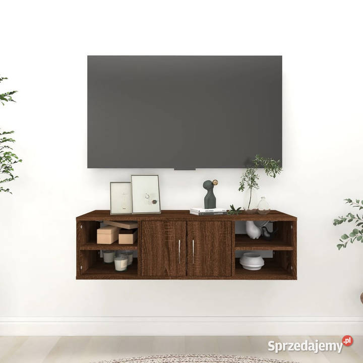 Półka ścienna brązowy dąb 102x30x29 WM826365 Dom i Ogród Warszawa