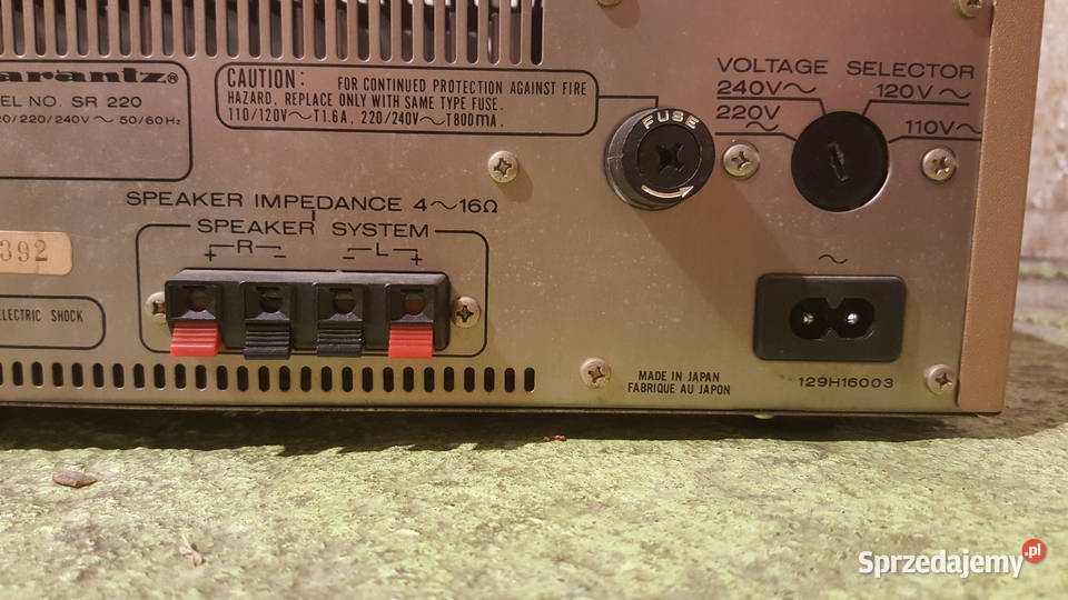 Amplituner Marantz SR 220 1982 Zielona Góra