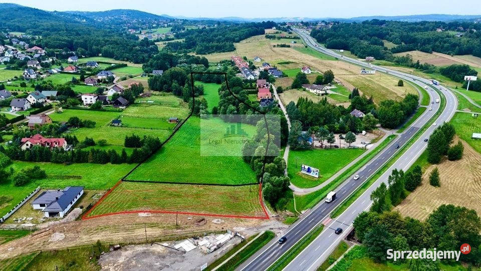 Działka komercyjna Zakopiance Krzyszkowice sprzedam