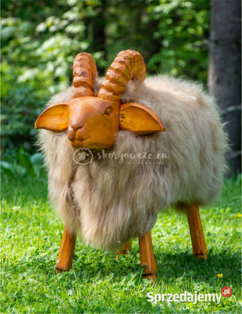 Krzesło baran dekoracyjny kremowy Szaflary