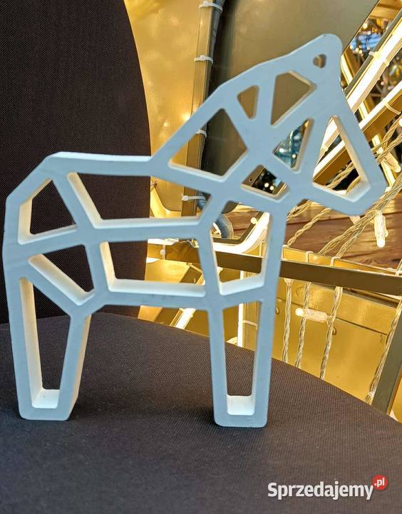 Dekoracja drewniany ażurowy konik Warszawa