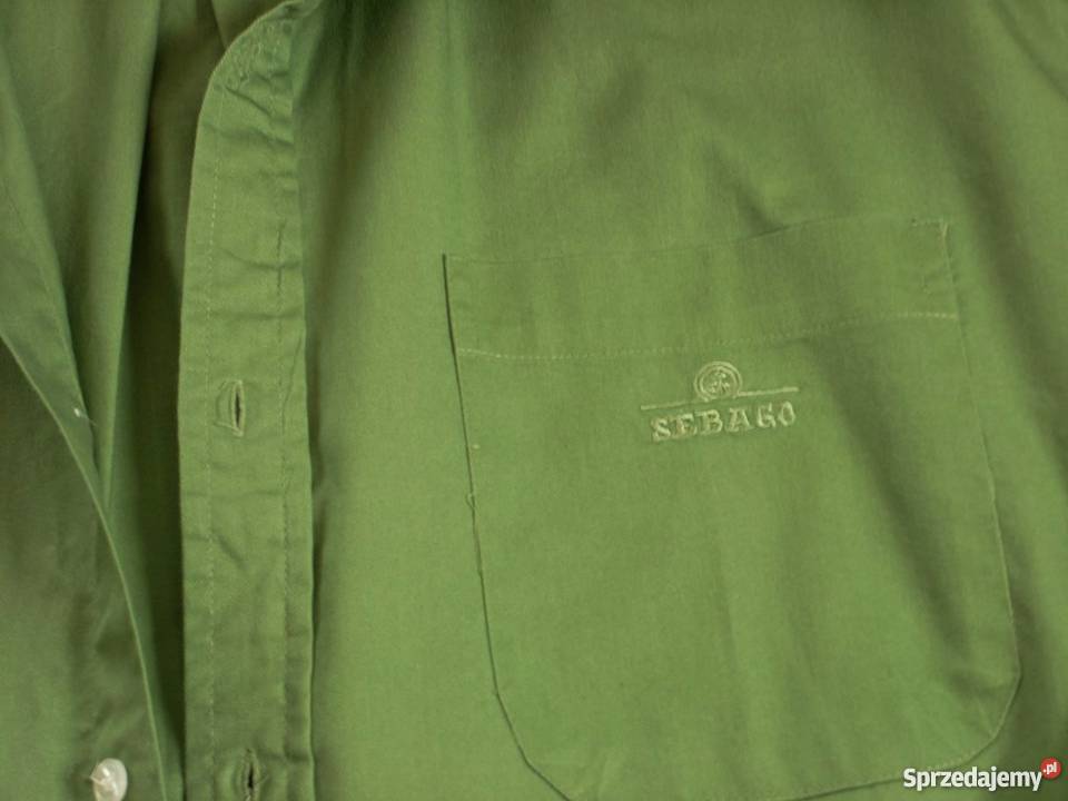 KOSZULA męska świetna bawełna j NOWA L XL zielony Nowy Sącz