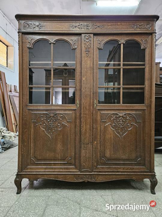 Stara dębowa biblioteczka Ludwikowska Francja Nowy Sącz sprzedam