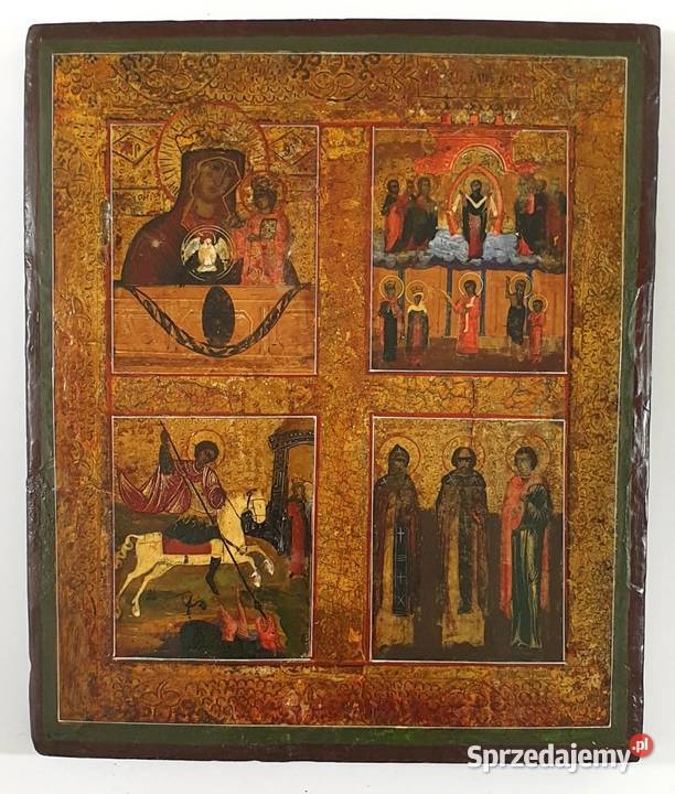 Ikona czteropolowa 0255 Malarstwo