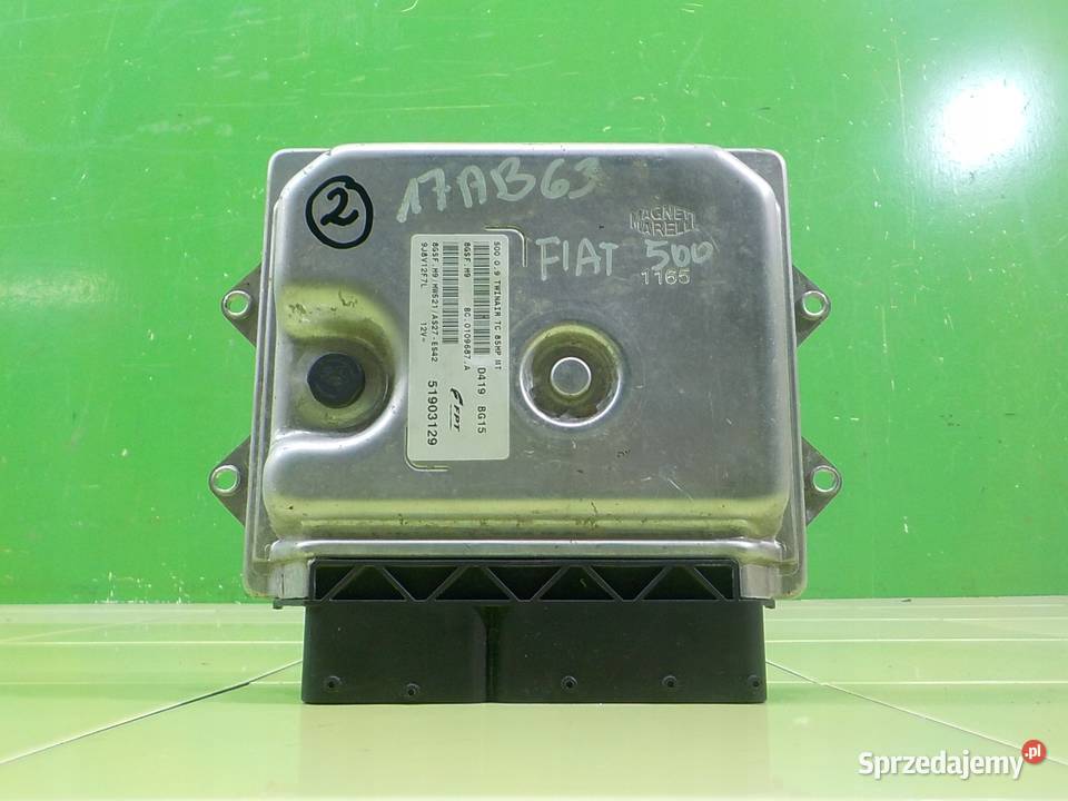 FIAT 500 09 B 12r 3D sterownik komputer silnika Czujniki i sterowniki Suków