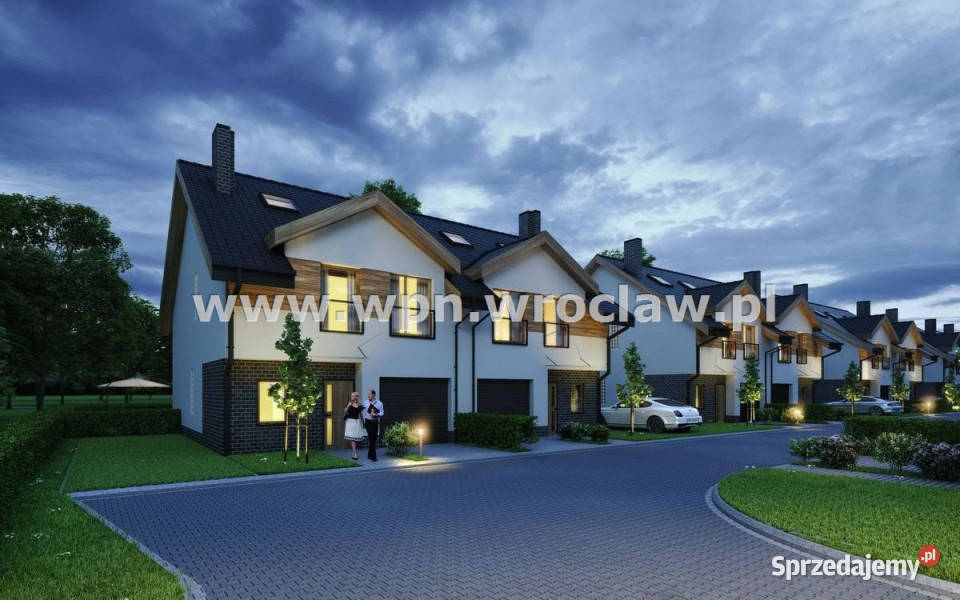 Dom bliźniak Wrocław 12624m2 do wykończenia