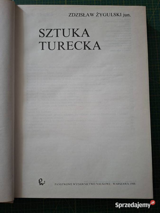 Sztuka turecka Zdzisław Żygulski junPWN Książki naukowe i popularnonaukowe sprzedam