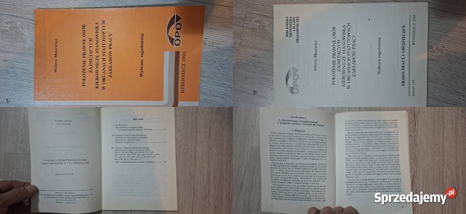 Unikat Maszewicz 1995 Prawo pracy 1 wydanie OPO