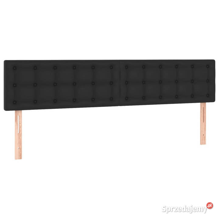 Zagłówki do łóżka 2 czarny 80x5x7888 sztuczna Warszawa