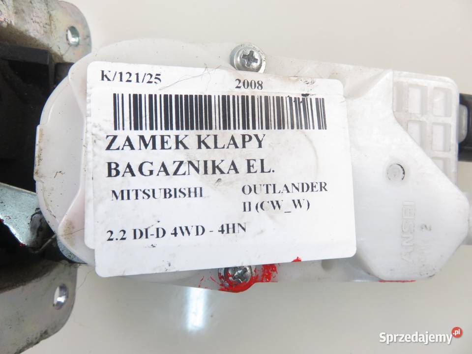 ZAMEK KLAPY MITSUBISHI OUTLANDER II sprzedam