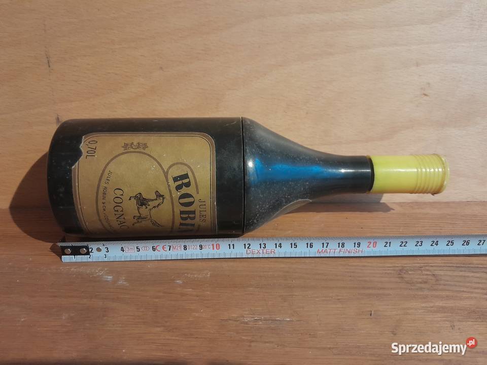 Stara papierośnica Robin butelka Cognac gadżet