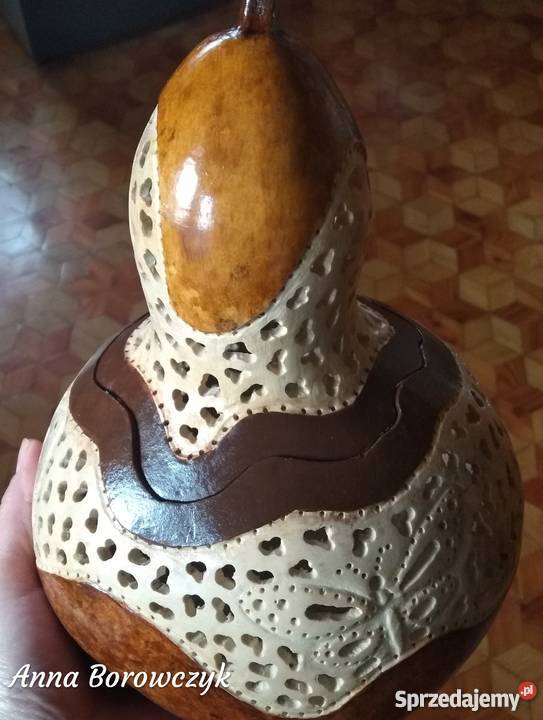 Lampka nocnaręcznie wykonana z tykwy małopolskie Oświęcim sprzedam