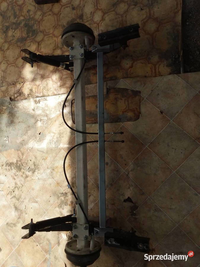 Oś HAMOWANA NA RESORACH ośka resor przyczepka towarowe kujawsko-pomorskie Aleksandrów Kujawski