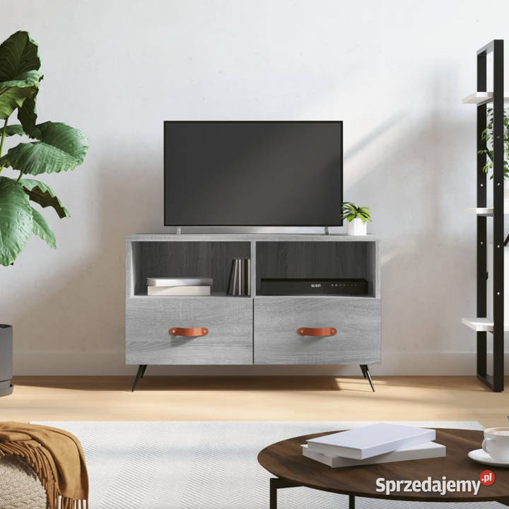 Szafka pod telewizor szary dąb sonoma 80x36x50 Warszawa