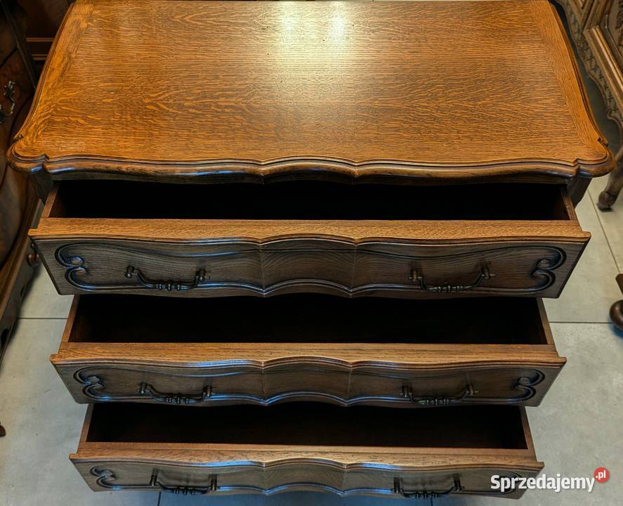 ładna dębowa komoda ludwikowskasklep Dąbrowa śląskie Dąbrowa Górnicza