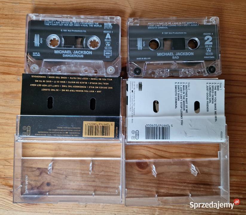 Kasety magnetofonowe audio Michael Jackson Bad i Wieluń sprzedam