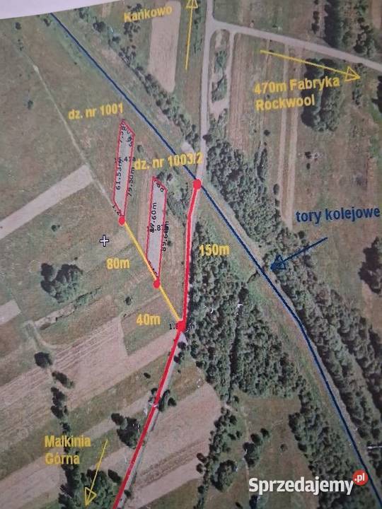 Sprzedam działkę 1200 m2 KAŃKOWO