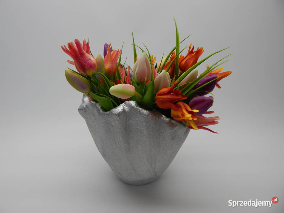 Donica Betonowa 23 Biała Srebrna Grabina sprzedam