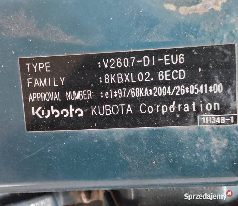 Silnik Kubota V2607D1EU6 Kompletny Sprawny lubelskie Opole Lubelskie