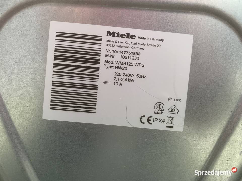 Na zdjęciach widać model Miele W1 Performance Dom i Ogród Kalety