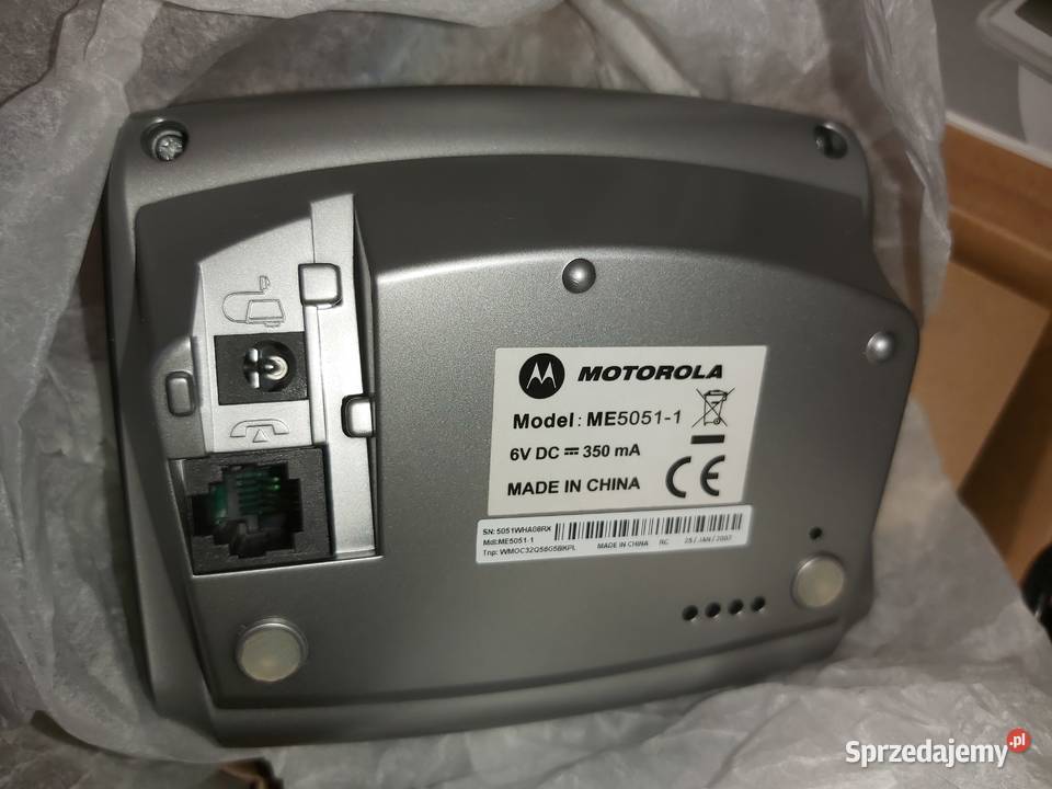 Motorola ME50511 Cyfrowy telefon bezprzewodowy Telefony bezprzewodowe mazowieckie Piaseczno sprzedam