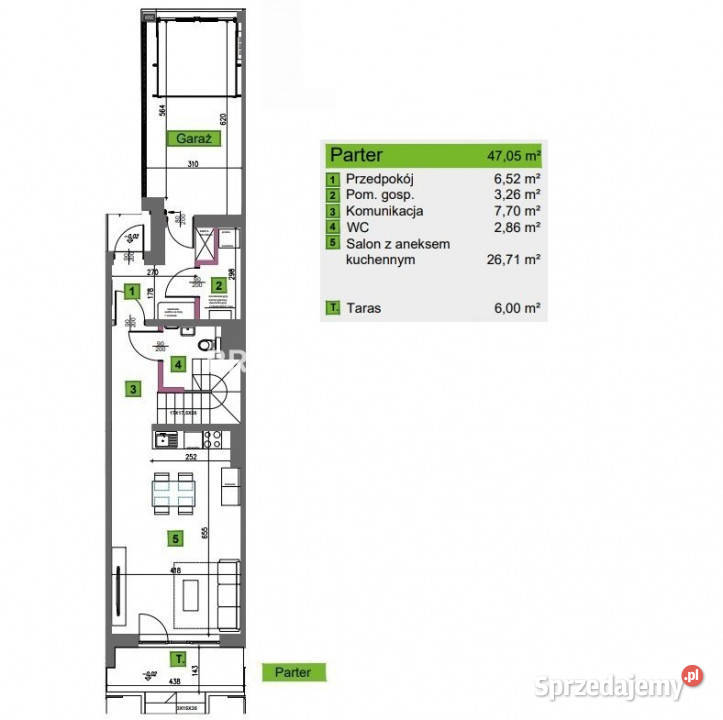 sprzedaży domu szeregowego Kraków Kliny 1444m2 Rok budowy 2024 sprzedam