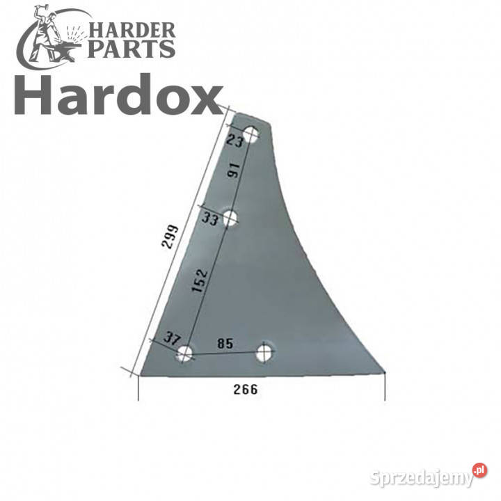 Pierś HARDOX 619278P części do pługa KUHN Części zamienne Suwałki