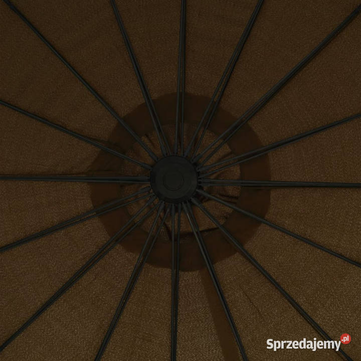 Wiszący parasol ogrodowy taupe 3 m słupek Parasole ogrodowe mazowieckie Warszawa sprzedam