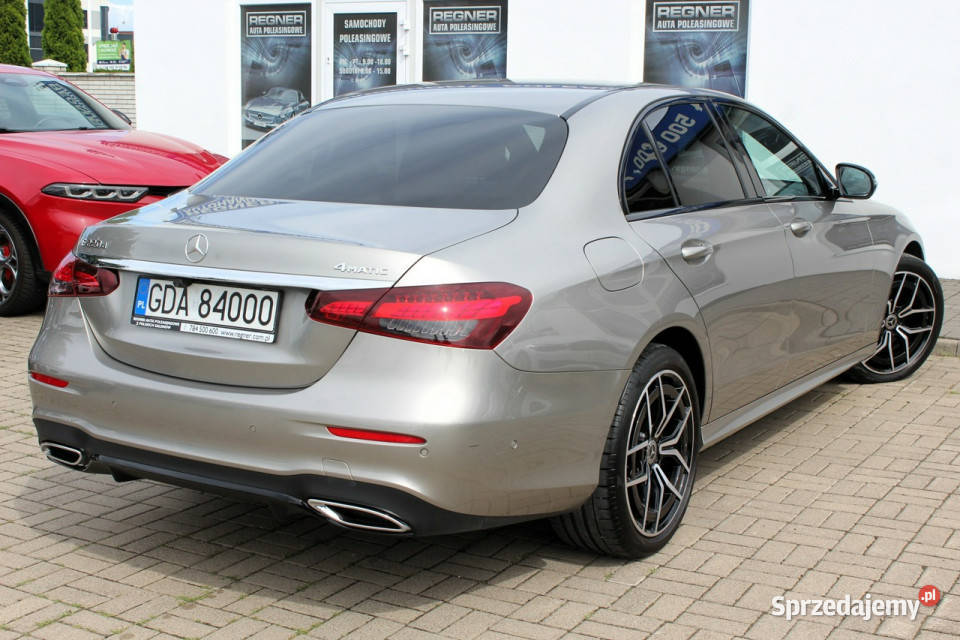 Mercedes E 220 4x4 SalonPL FV23 AMG Night 200KM mazowieckie Sokołów